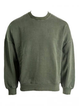 Carhartt - Green Solid Crew Neck Sweatshirt