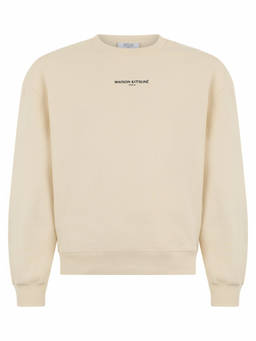 Maison Kitsune - Beige Crew Neck Sweatshirts