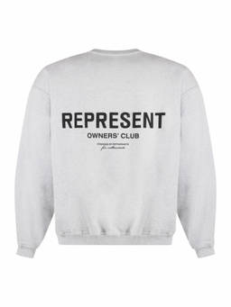 REPRESENT - Light Grey Logo Sweatshirts