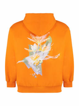 MCM - Orange Logo Hood Sweatshirts (M)