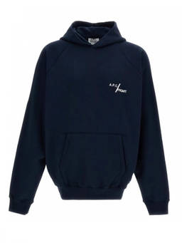 A.P.C. - Navy Blue Hood Sweatshirts