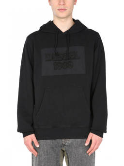 Diesel - Black Logo Hood Sweatshirts (XS)