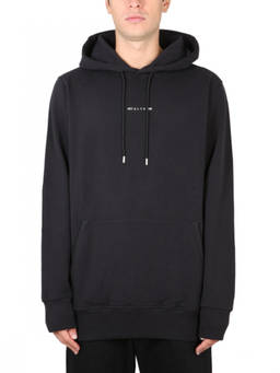 1017 Alyx 9Sm - Black Logo Hood Sweatshirts (XS)