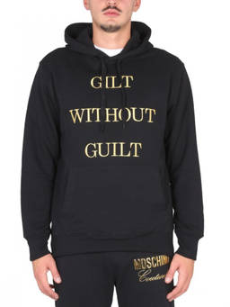 Moschino - Black Graphic Hood Sweatshirts (L)