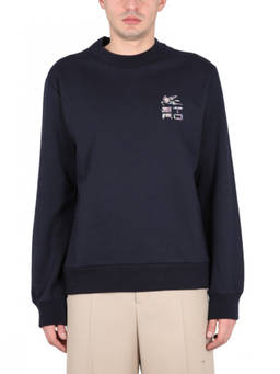 Etro - Navy Blue Crew Neck Sweatshirts (S)