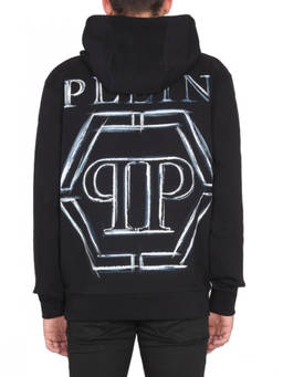 Philipp Plein - Black Logo Hood Sweatshirt (S)