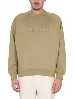 Sunnei - Beige Crew Neck Sweatshirts