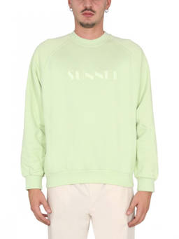 Sunnei - Light Green Logo Sweatshirts
