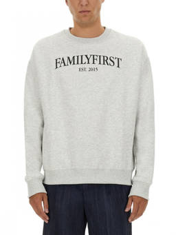 Family First - Light Grey Logo Sweatshirts