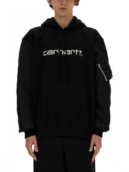 Junya Watanabe - Black Logo Hood Sweatshirts