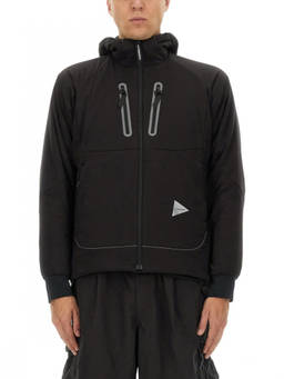 And Wander - Black Logo Hood Sweatshirts (XL)