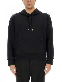 Courreges - Black Logo Hood Sweatshirts (M)