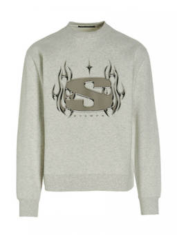 Stampd - Grey Chrome Flame Sweatshirt