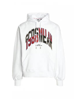 GCDS - White College Hoodie (M)