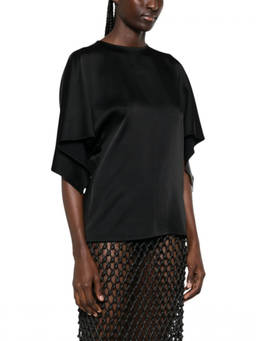 Stella McCartney - Black Solid Round Neck Top