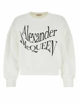 Alexander McQueen - White Cotton Sweatshirt (S)