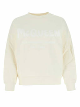 Alexander McQueen - Ivory Cotton Oversize Sweatshirt (XS)