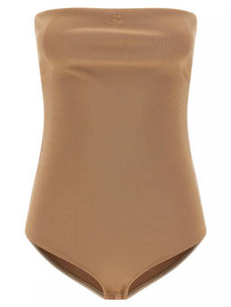 Courreges - Beige Lingerie Bustier Bodysuit