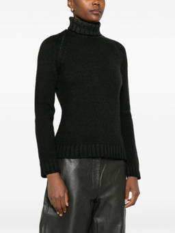 Base - Green Wool Turtle-Neck Sweater
