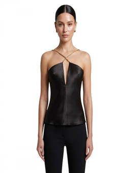 Ferragamo - Black Halter Neck Top (S)
