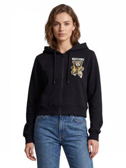 Moschino - Black Graphic Hood Sweatshirt
