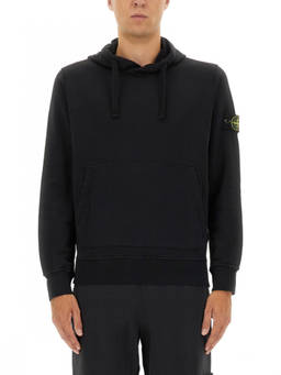 Stone Island - Black Regular Solid Hoodie