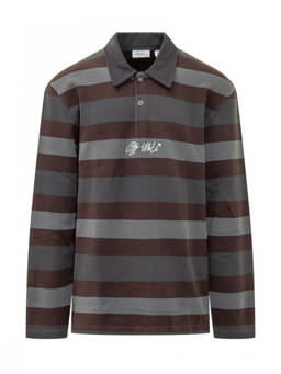 OFF-WHITE - Multicolour Stripes Polo T-Shirt