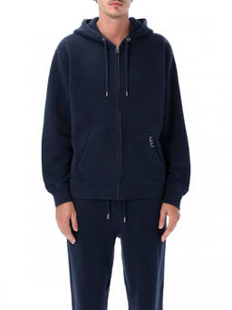 JW Anderson - Navy Blue Zip Up Hoodie
