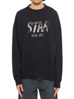 Golden Goose - Black Star Text Sweatshirt (L)