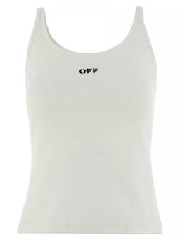 OFF-WHITE - White Off Stamp Top (XS)