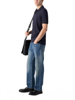 Boss - Blue Cotton Regular Fit Polo T-Shirt (2XL)