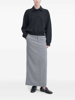 Filippa K - Black Long Sleeves Polo T-Shirt (L)