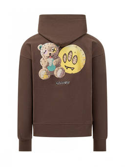 Barrow'S - Brown Graphic Hood Sweatshirt