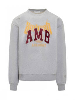 Ambush - Grey Graphic Crew Neck Sweatshirt