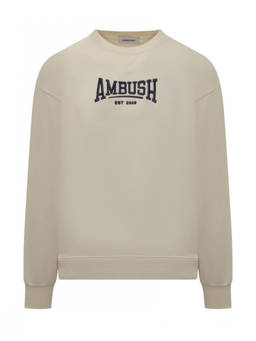 Ambush - Beige Graphic Crew Neck Sweatshirt