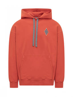 Marcelo Burlon - Red Embroidered Hood Sweatshirt (S)