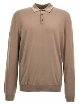 Zanone - Beige Wool Polo T-Shirt (XL)