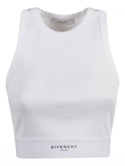 Givenchy - White Crop Tank Top