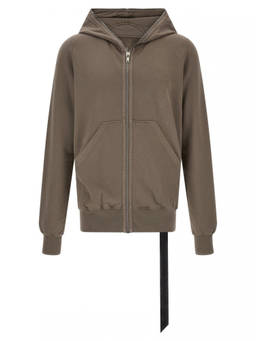 Rick Owens - Taupe Zip-Up Hoodie