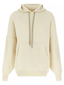 Rick Owens - White Hun Hoodie Sweater (M)
