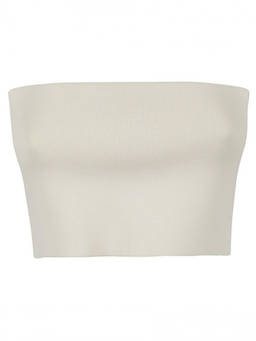 Liviana Conti - Beige Viscose Bandeau Top