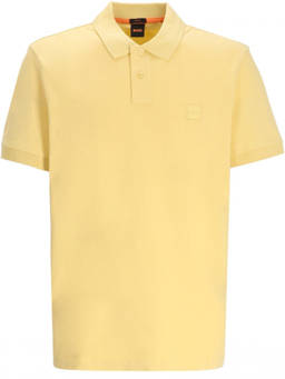 Boss - Yellow Slim Fit Logo Polo T-Shirt