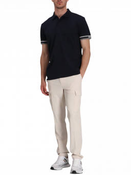 Boss - Blue Slim Fit Logo Polo T-Shirt