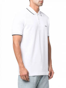 Boss - White Logo Polo T-Shirt