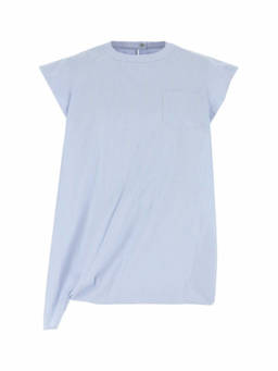 Sacai - Light Blue Embroidered Poplin Top (M)