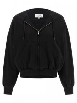 MM6 Maison Margiela - Black Trompe Loeil Hoodie
