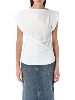 Marant Etoile - White Draped Top
