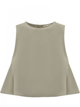 AMI Paris - Green Solid Crew Neck Top