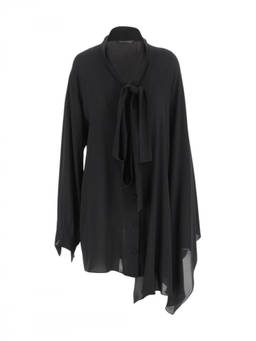 Balenciaga - Black Silk Top
