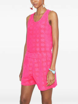 TORY BURCH - Fuchsia Terry Jacquard Tank Top